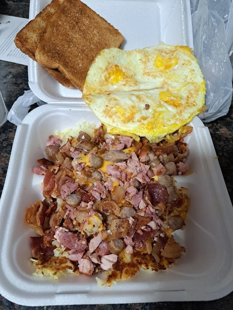 Two Eggs with Corned Beef Hash